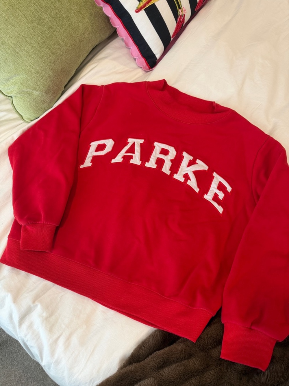 Red PARKE Mockneck Vday Drop